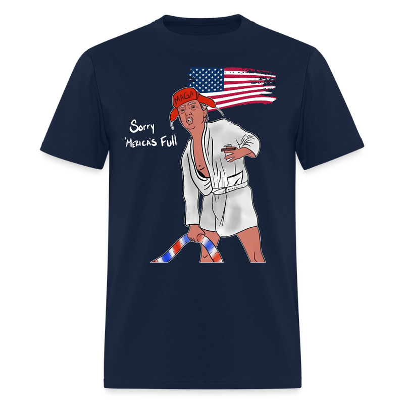 Sorry 'Merica's Full Trump T Shirt - navy