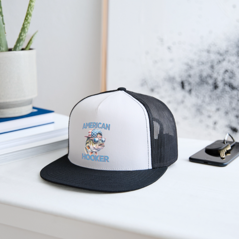 American Hooker Trucker Hat - white/black
