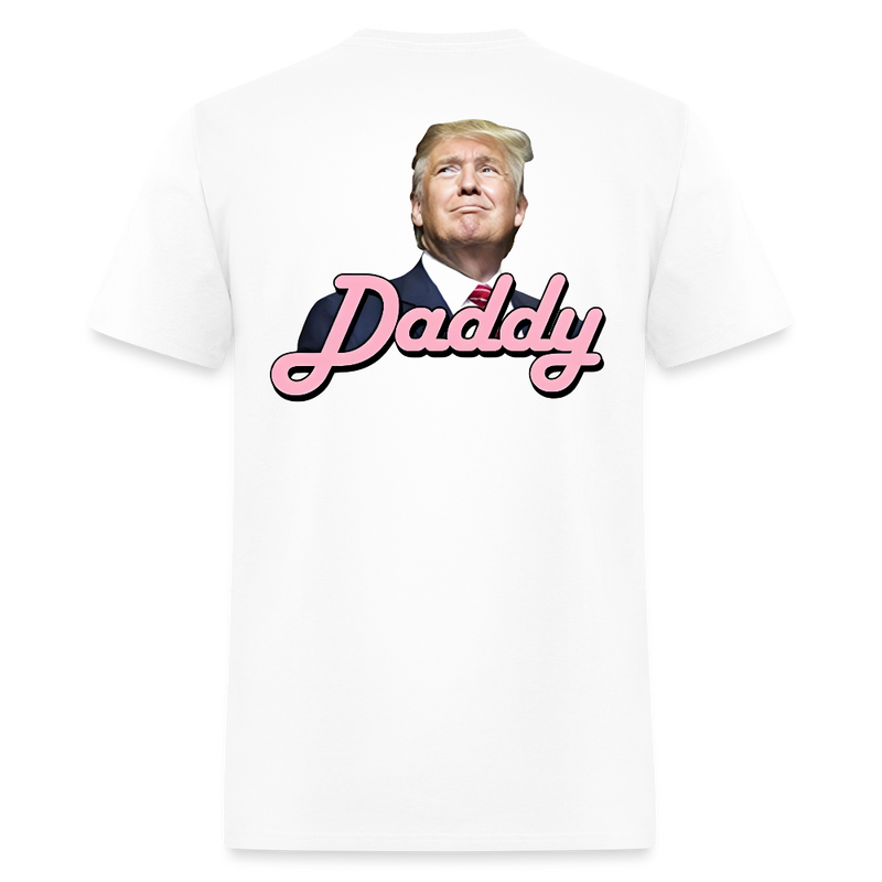 Daddy Trump Double-sided Print T Shirt - 2 - white