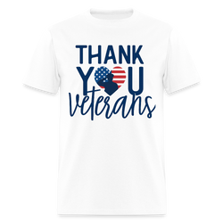 Thank You Veterans T Shirt - 4 - white