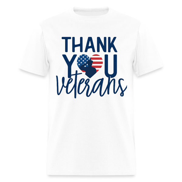 Thank You Veterans T Shirt - 4 - white