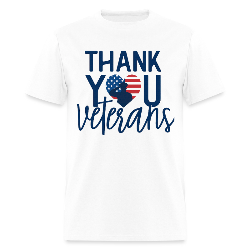 Thank You Veterans T Shirt - 4 - white