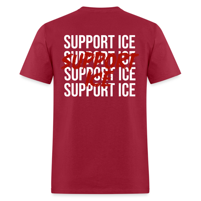 Support ICE T Shirt - dark red