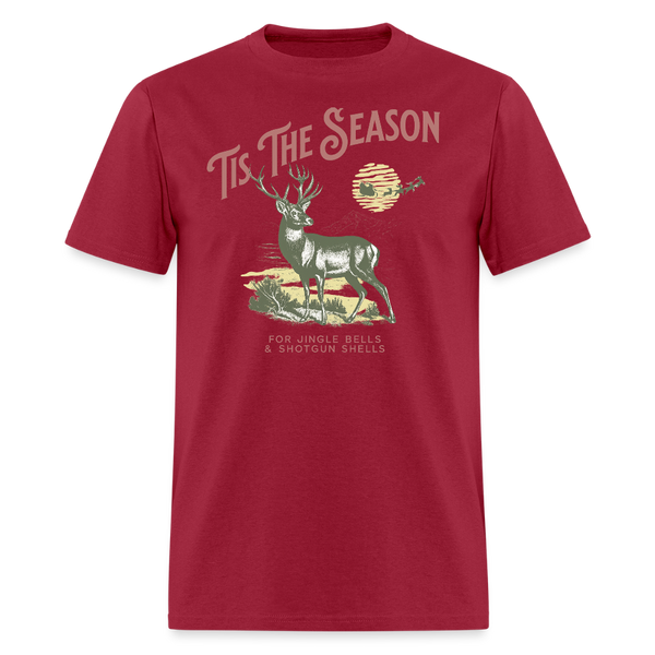 Tis the Season T Shirt - dark red