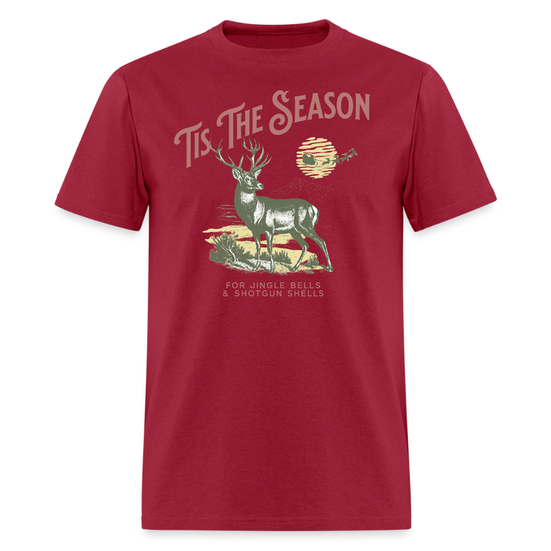 Tis the Season T Shirt - dark red