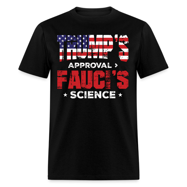 Trump’s Approval Fauci’s Science T Shirt - black