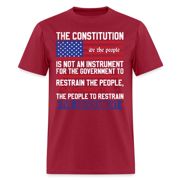 The Constitution We The People T Shirt - dark red