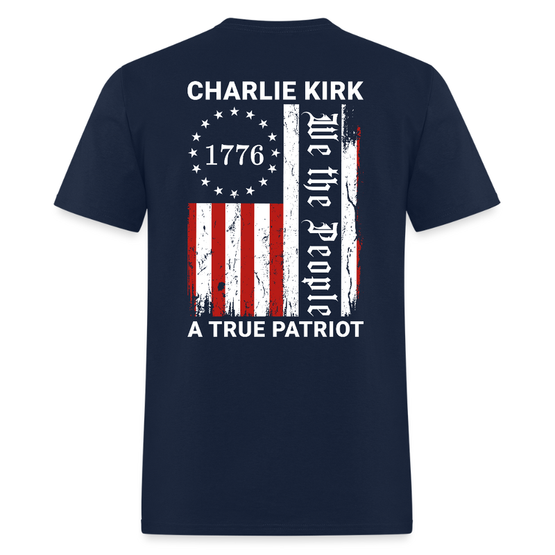 Freedom Charlie Kirk We The People T Shirt - navy