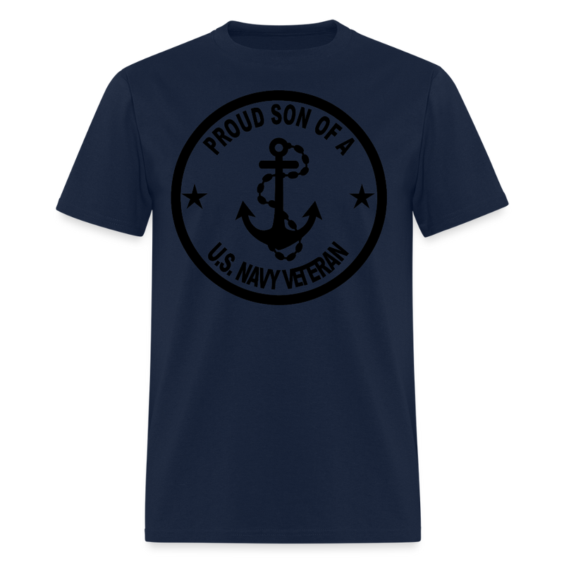 Proud Son of A US Navy Veteran T Shirt - navy