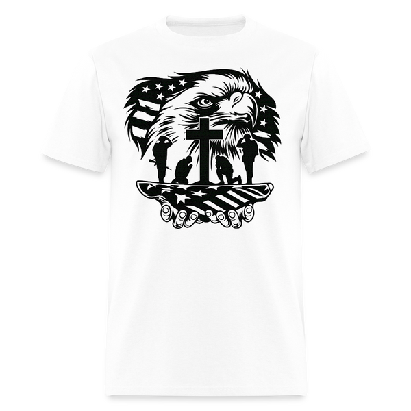 Honor USA Veteran T Shirt - white