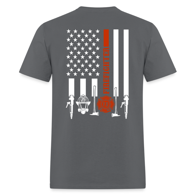 Firefighter Fire Courage Rescue Honor T Shirt - charcoal