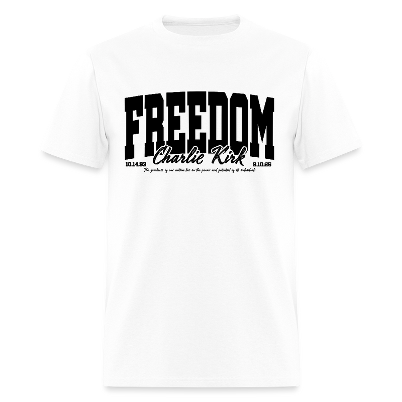 Charlie Kirk Thank You A True Patriot 31 T Shirt - white