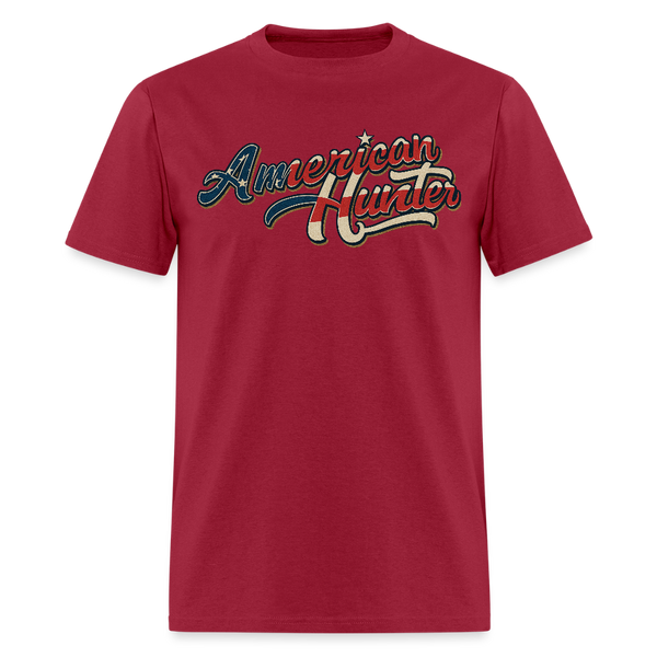 American Hunter T Shirt - dark red