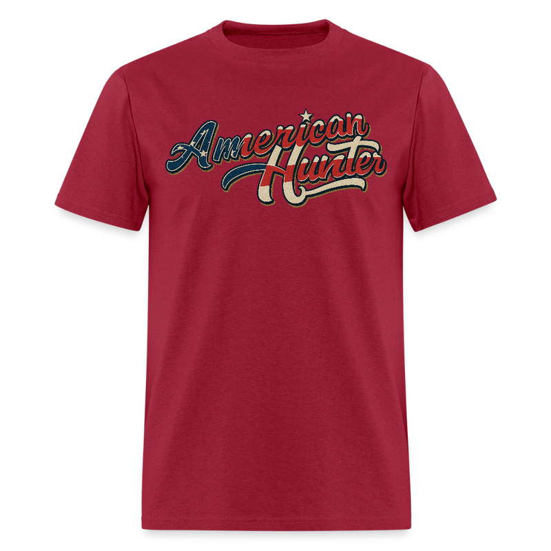 American Hunter T Shirt - dark red