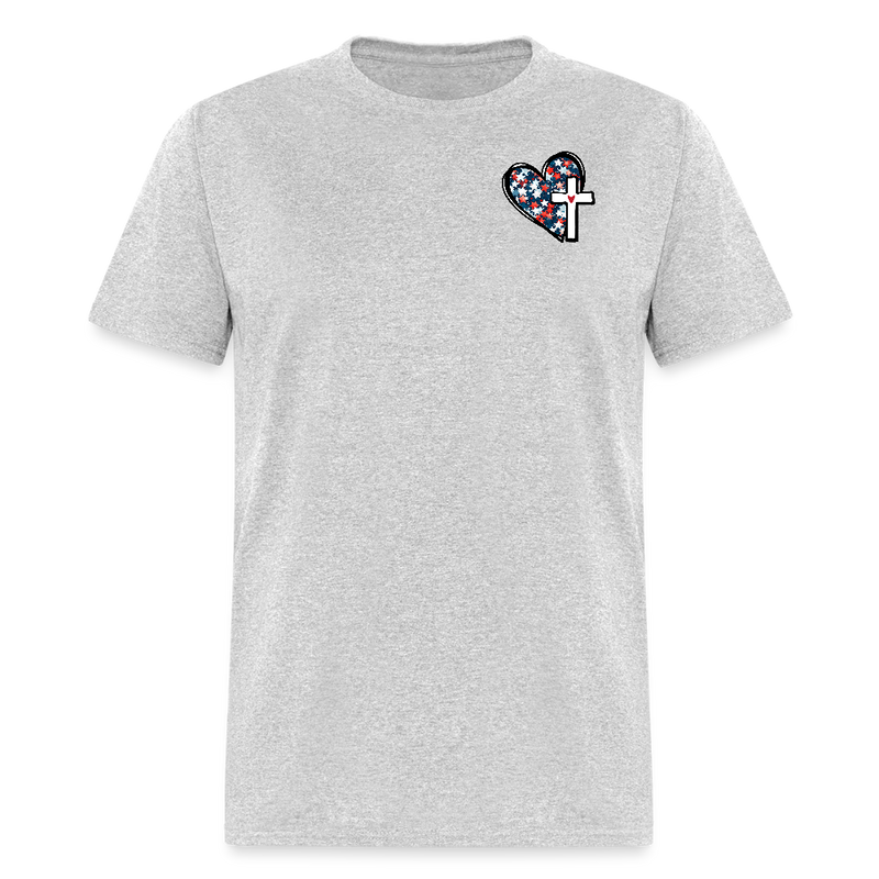 She Loves Jesus And America Too T Shirt - 3 - heather gray
