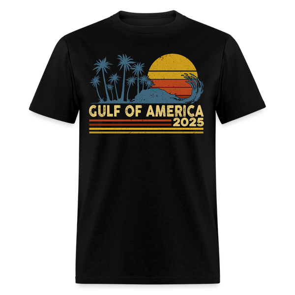 Gulf of Retro America Vintage T Shirt - black