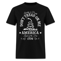 Liberty Of Death Don't Tread On Me T Shirt - black
