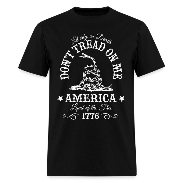 Liberty Of Death Don't Tread On Me T Shirt - black