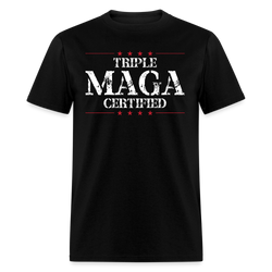 Triple Maga Certified T Shirt - black