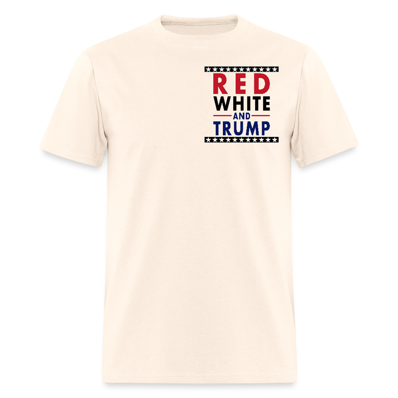Red White And Trump Cowboy T Shirt - natural