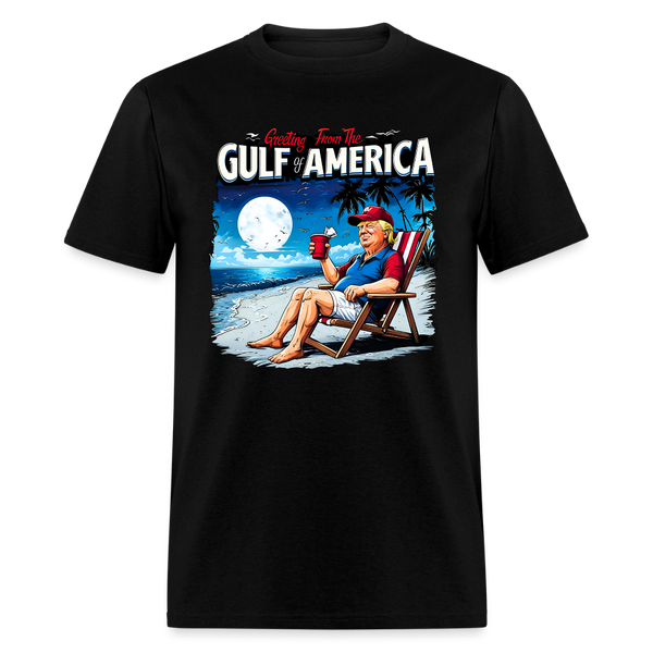 Greeting From The Gulf Of America T Shirt - 2 - black