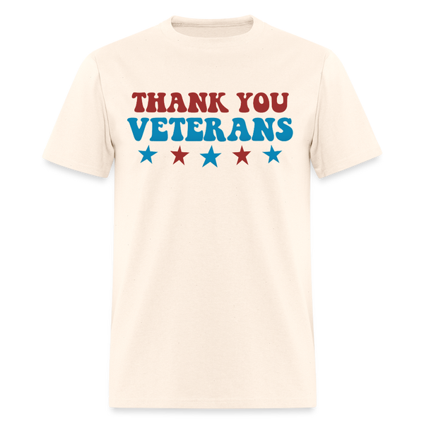 Thank You Veterans T Shirt - 5 - natural