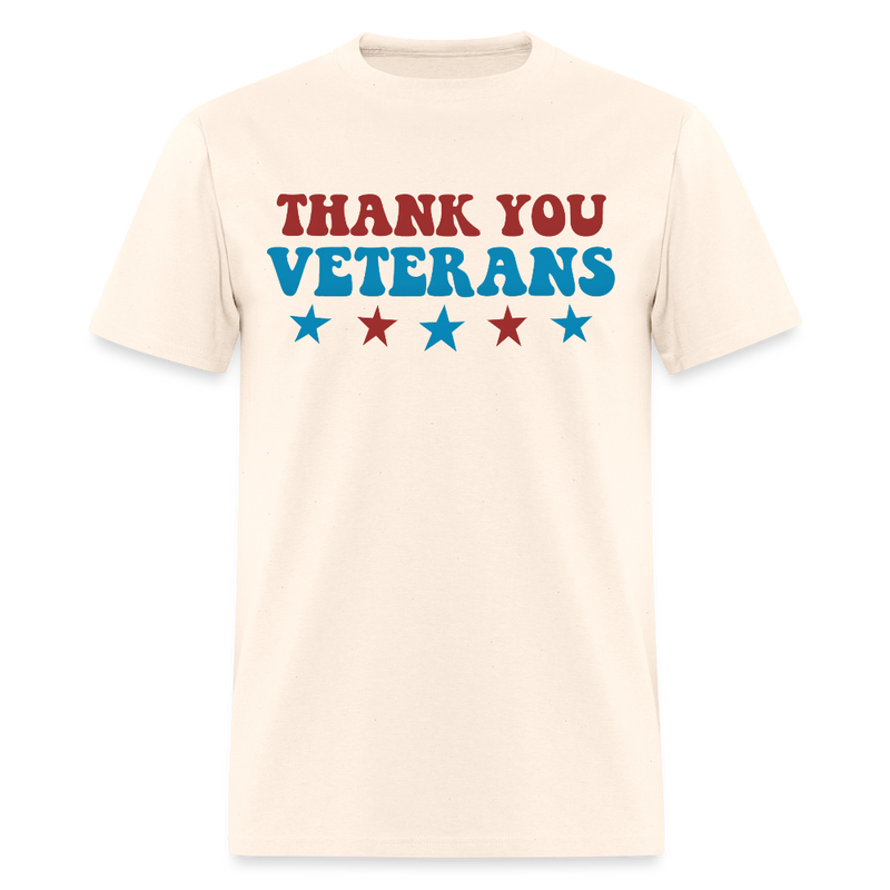 Thank You Veterans T Shirt - 5 - natural
