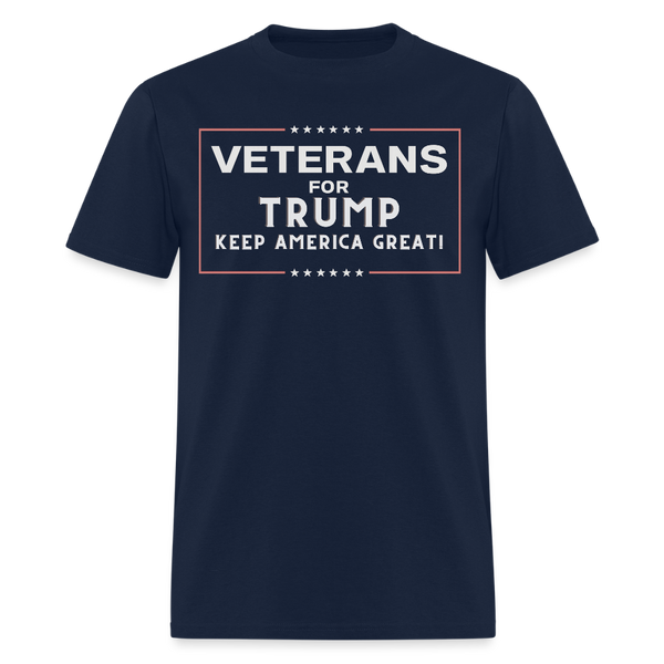 Veterans for Trump T Shirt - navy