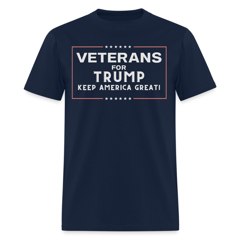 Veterans for Trump T Shirt - navy