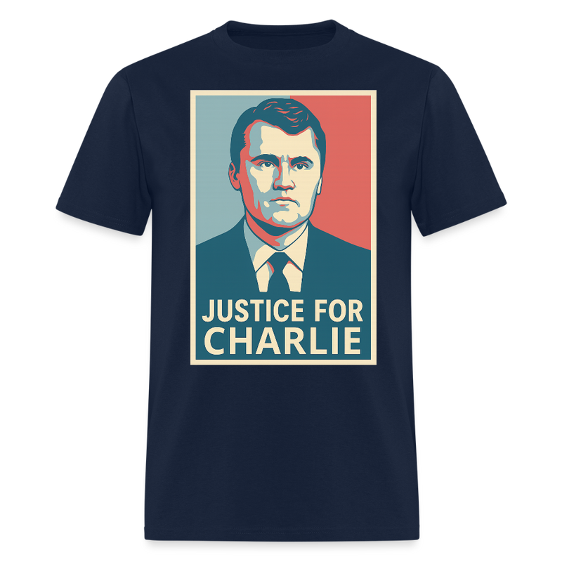 Justice for Charlie T Shirt - navy