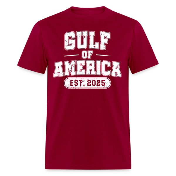 Retro Vintage Gulf Of America Est. 2025 T Shirt - dark red