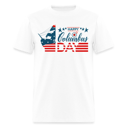 Happy Colombus Day T Shirt - 4 - white