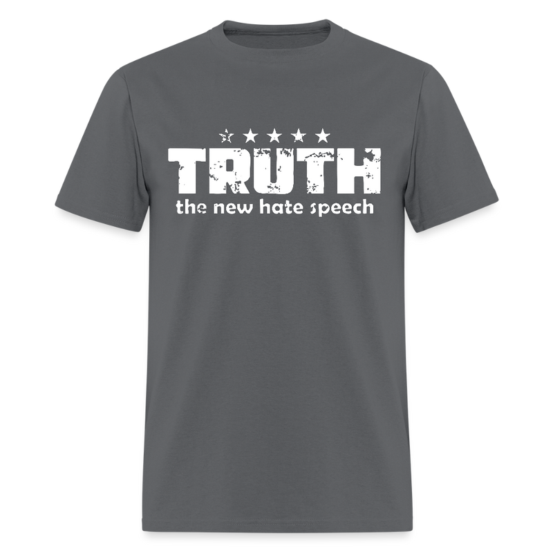 Truth New Hate Speech T Shirt - charcoal