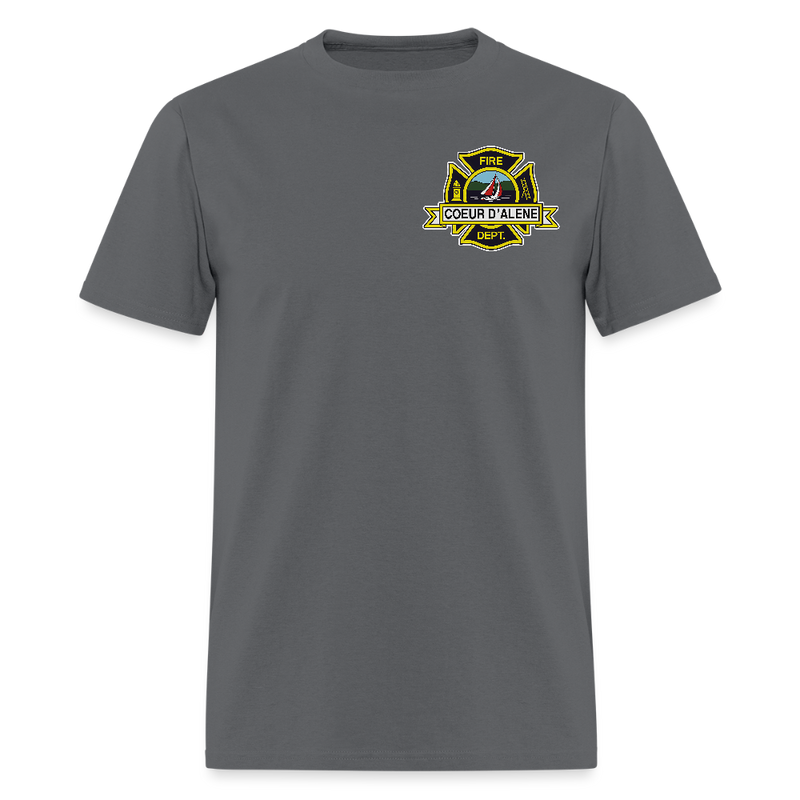 Fire Dept. Coeur D' Alene T Shirt - charcoal