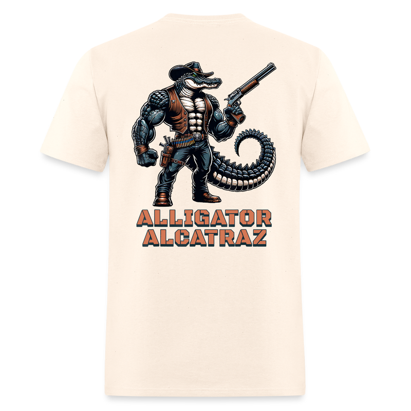 Alligator Alcatraz Cowboy T Shirt - natural