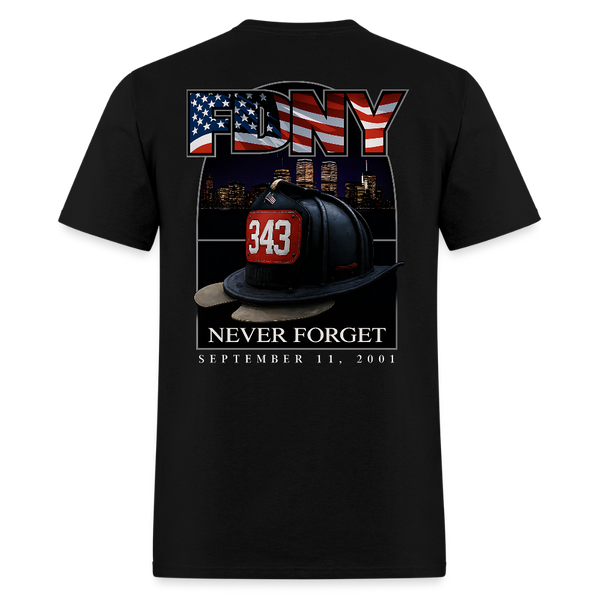 FDNY Never Forget September 11, 2021 T Shirt - black