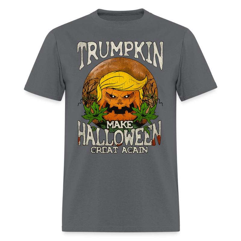 Trumpkin Halloween T Shirt - 6 - charcoal