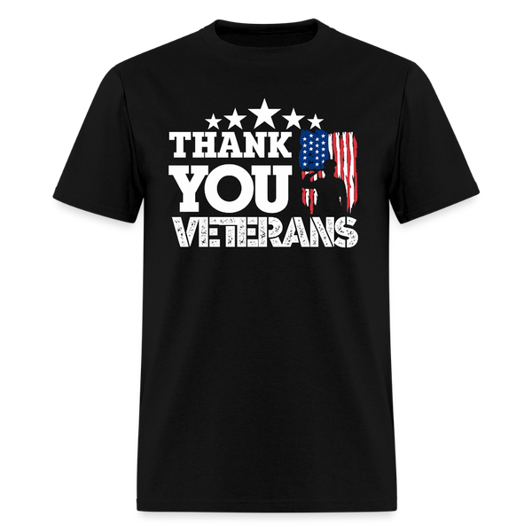 Thank You Veterans T Shirt - 3 - black