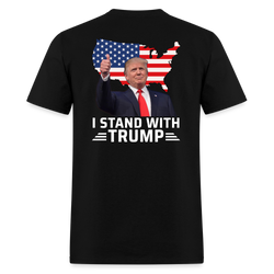 I Stand With Trump T Shirt - 2 - black