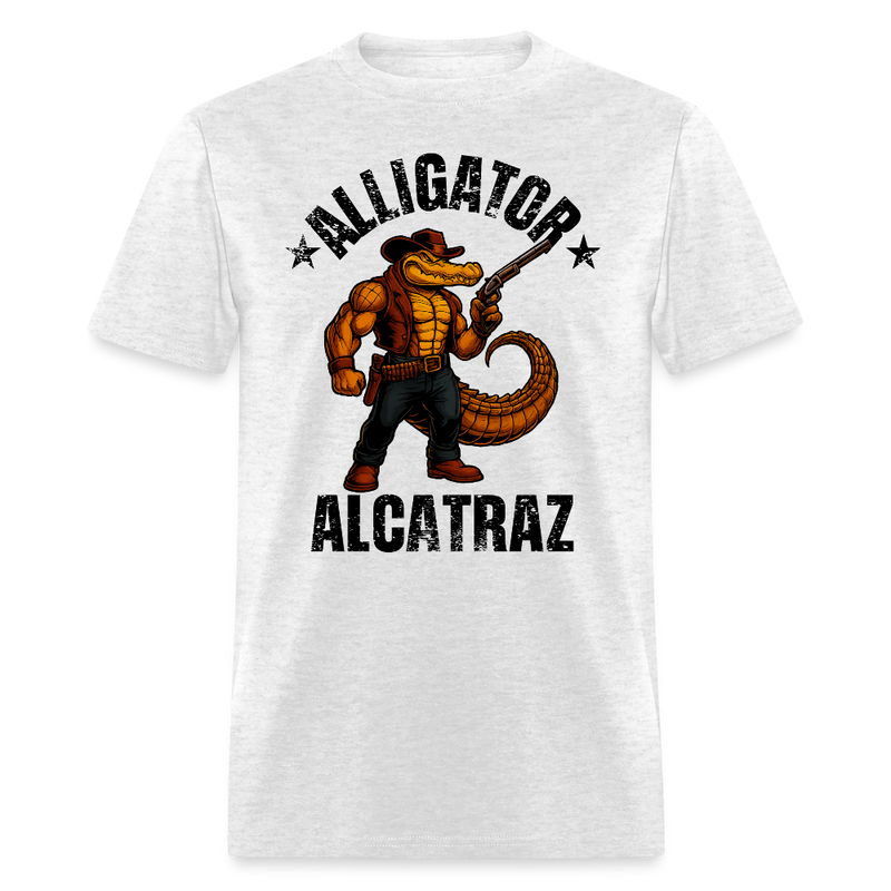 Alligator Alcatraz T Shirt - 2 - light heather gray