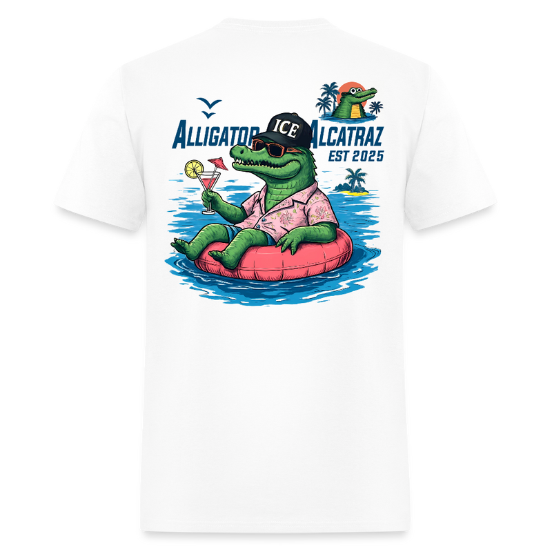Alligator Alcatraz Est. 2025 T Shirt - white