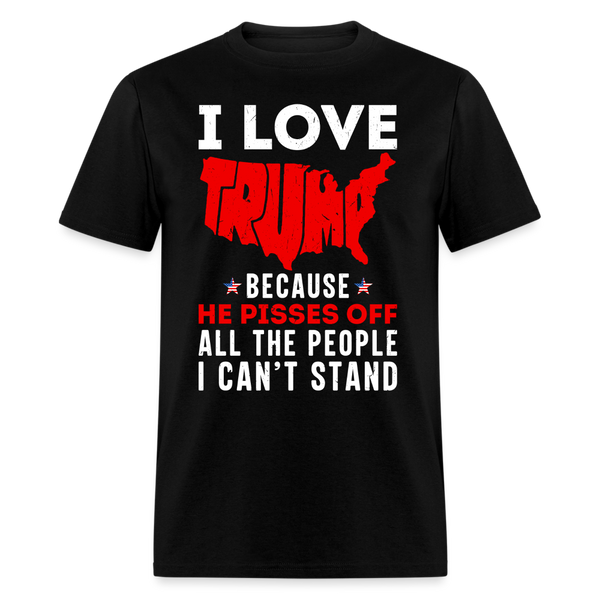I Love Trump T Shirt - black
