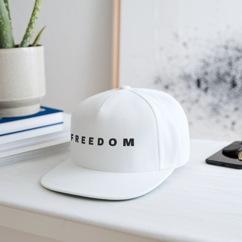 Freedom Charlie Snapback Cap - white