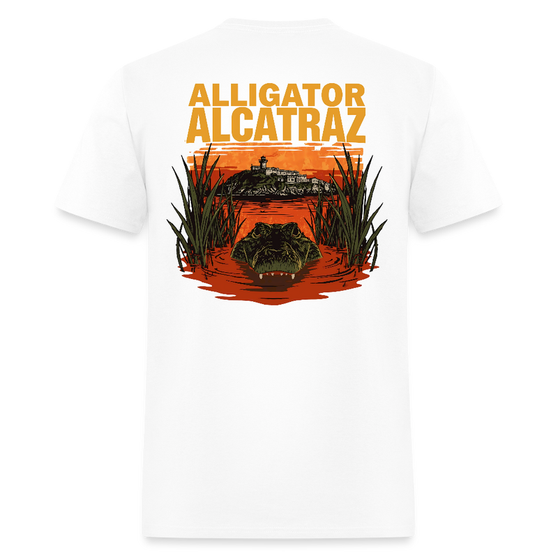 Alligator Alcatraz T Shirt - 6 - white
