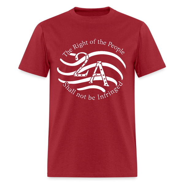 The Right Of The People 2nd Amendment T Shirt - dark red