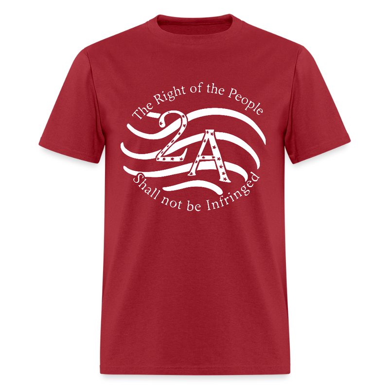 The Right Of The People 2nd Amendment T Shirt - dark red