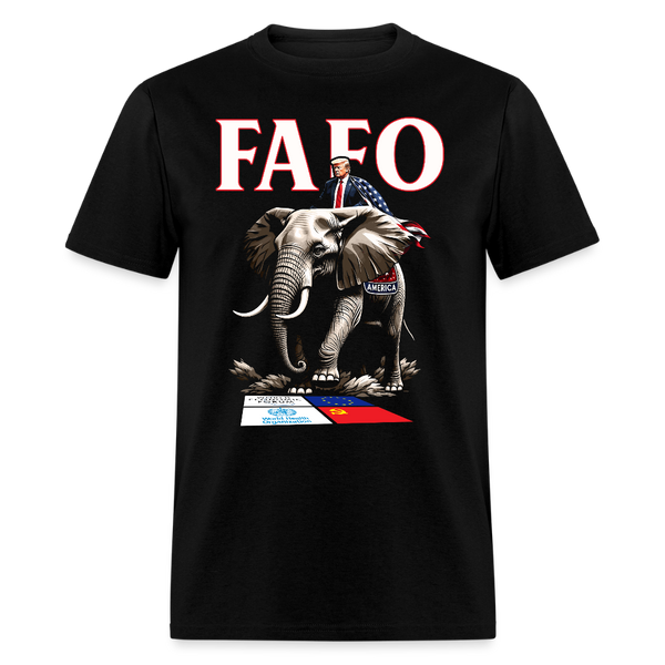 FAFO Trump Elephant T Shirt - black