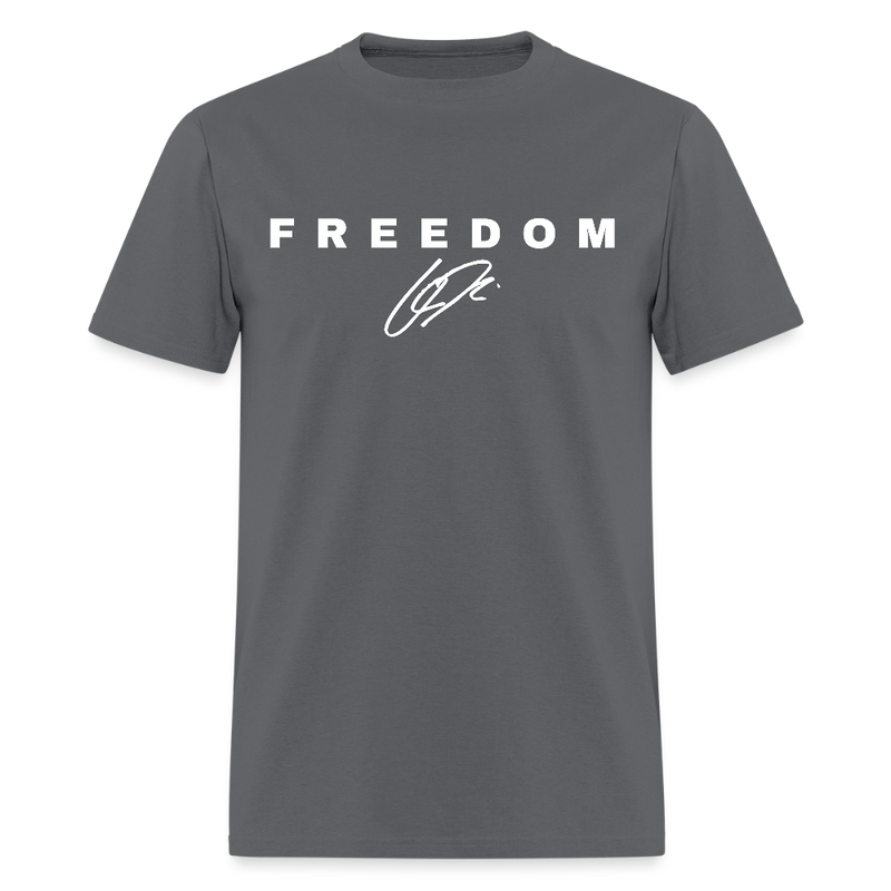 Freedom When People Stop Talking Charlie Kirk T Shirt - 2 - charcoal