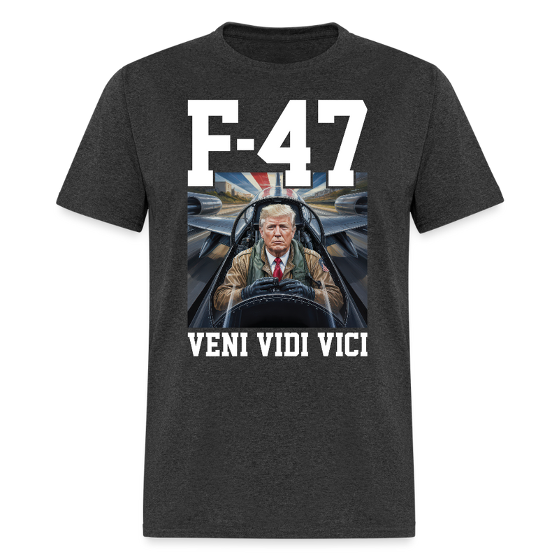 F- 47 Veni Vidi Vici T Shirt - heather black