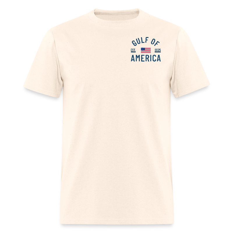 Gulf of America Est. 2025 U.S. Flag T Shirt - natural